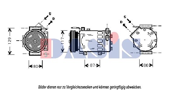 AKS DASIS Kompressor,kliimaseade 850904N